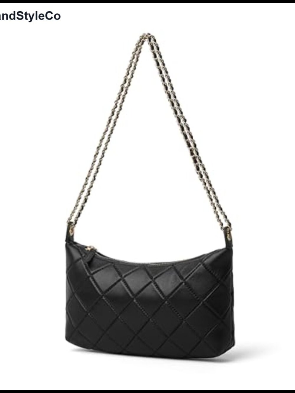 Small Quilted Lambskin Leather Shoulder Hobo Bag Travel Crossbody Purse